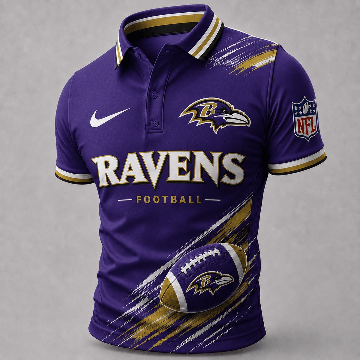 BR Premium NFL Dynamic Gridiron Style Polo