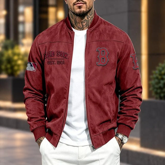 BRS x MLB Suede Bomber Jacket