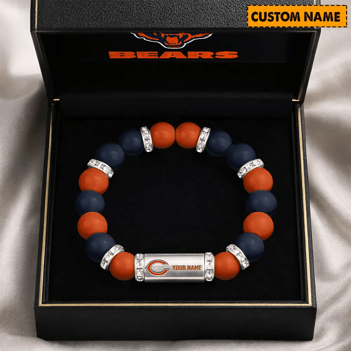 CHI x NFL Custom Name Handcrafted Lucky Energy Bracelet Gift For Fans