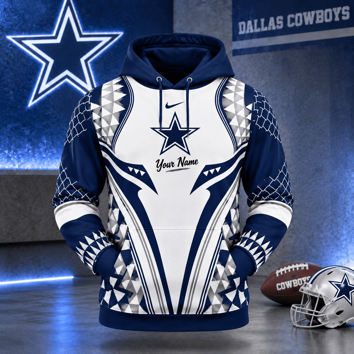 DC Premium NFL Football Graphic Hoodie