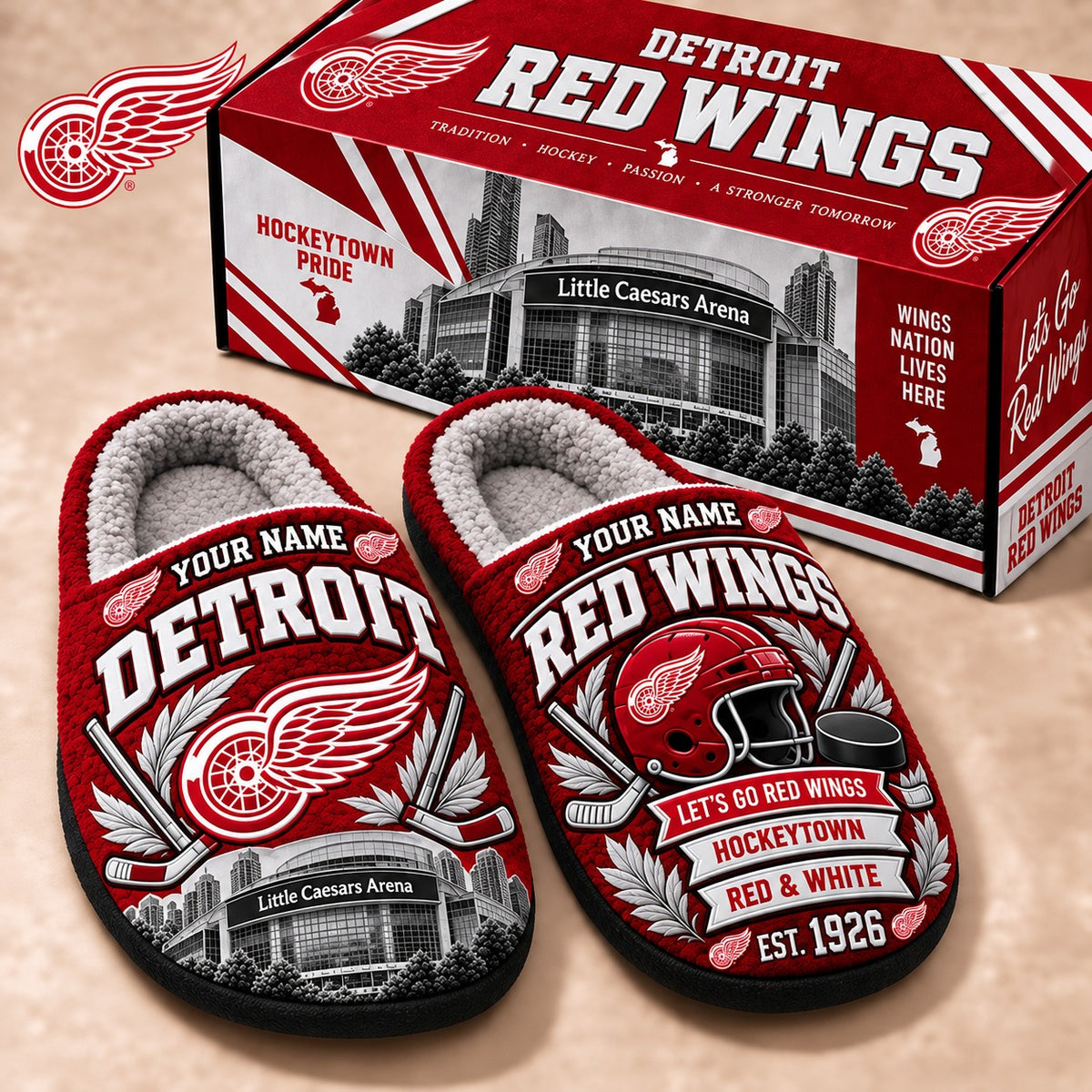 DRW x NHL Premium Personalized Slippers Gift For Fan Hockey Men Women