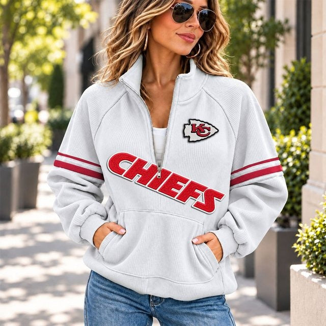 KCC x NFL Corduroy Half-Zip Sweatshirt