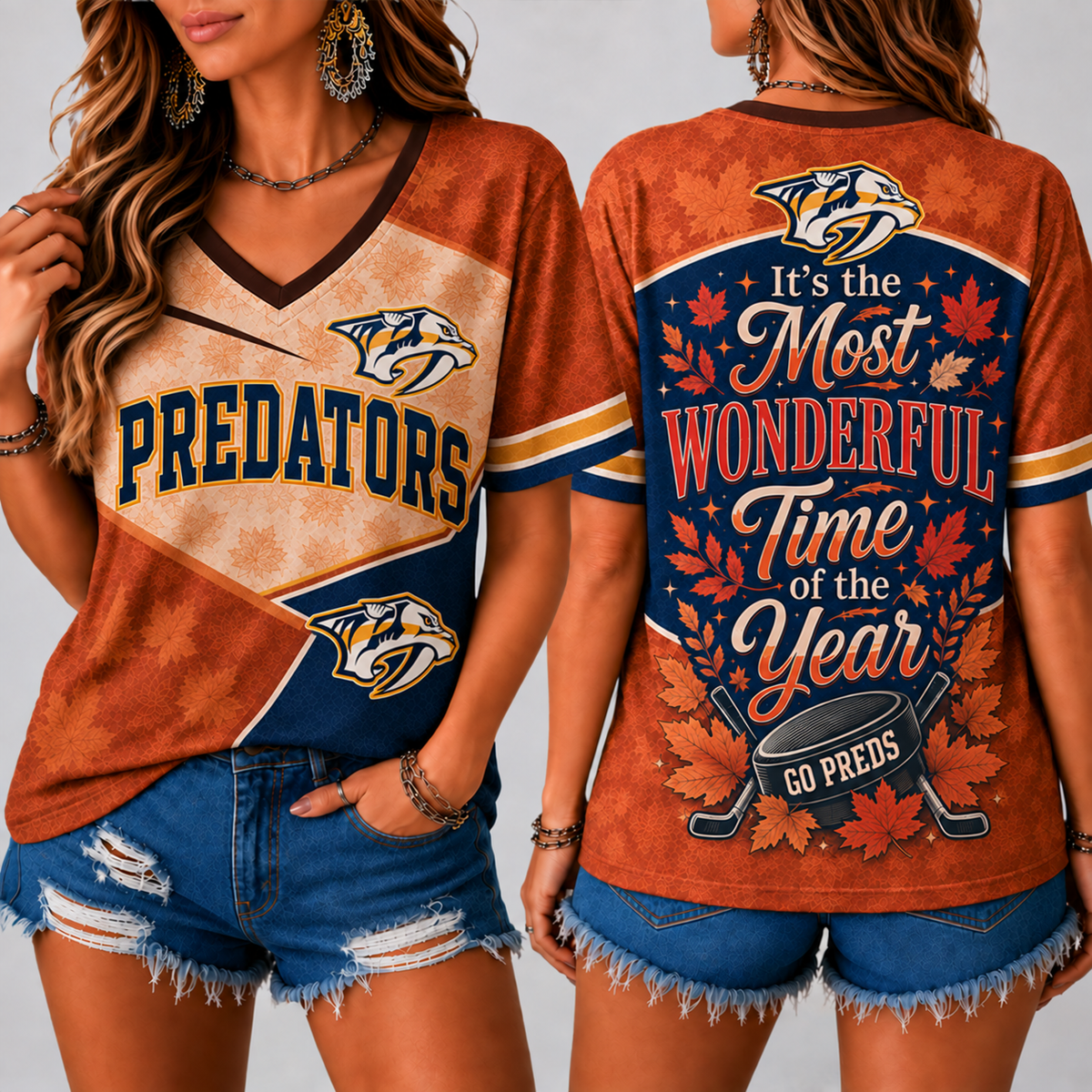 NP Premium NHL Fall Game Day V-Neck Shirt