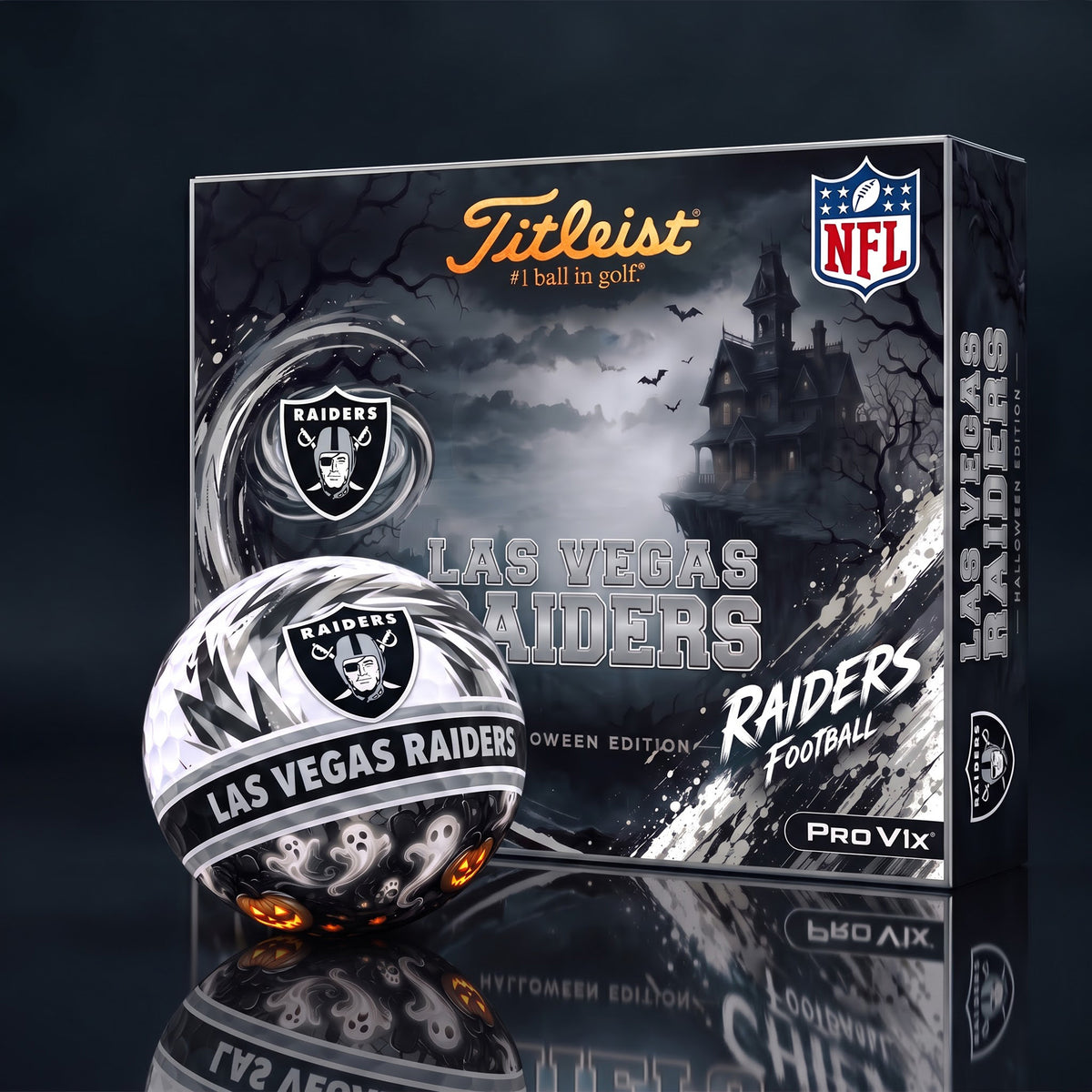 OFFICAL TITLIEST X PREMIUM NFL LV DELUXE PERSONALIZED HALLOWEEN HORROR FAIRWAY V3 GOLF BALL SET EDITION