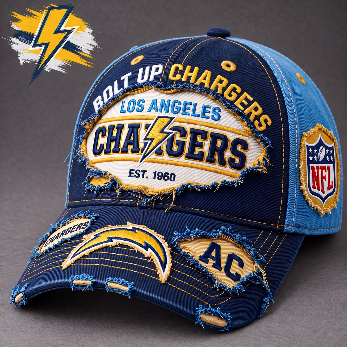 OFFICIAL NFL X PREMIUM LAC BESPOKE GAME DAY CAP EDITION