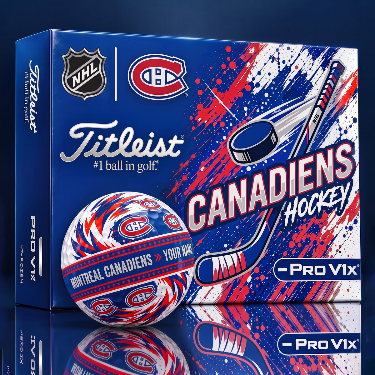 OFFICIAL TILIEST X SIGNATURE NHL MC CUSTOME NAME 3D TIE-DYE V5 GOLF BALL SET EDITION