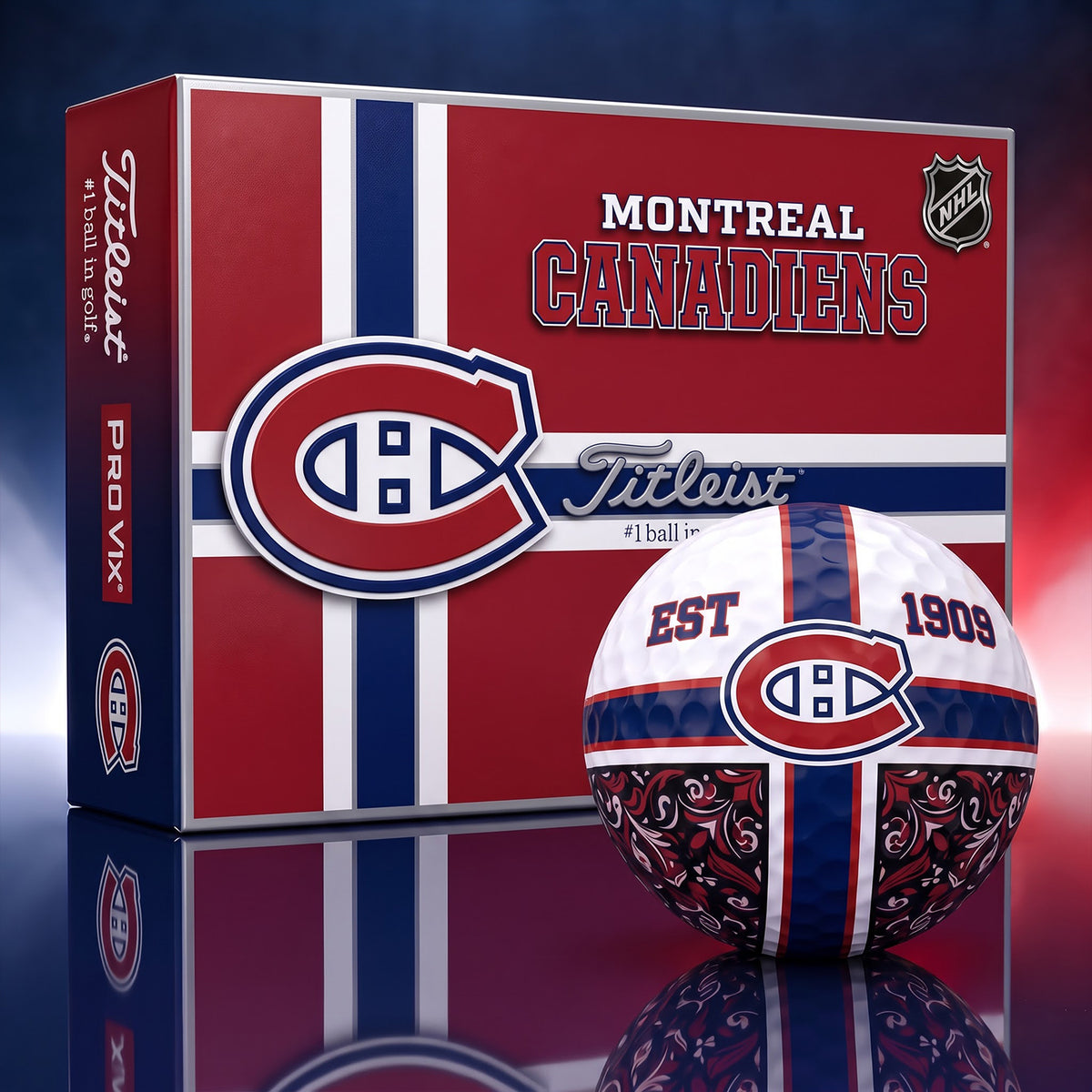 OFFICIAL TITLIEST X PREMIUM NHL MC 3D GOLF BALL IN THE SHAPE OF A CROSS FOR FAN EDITION