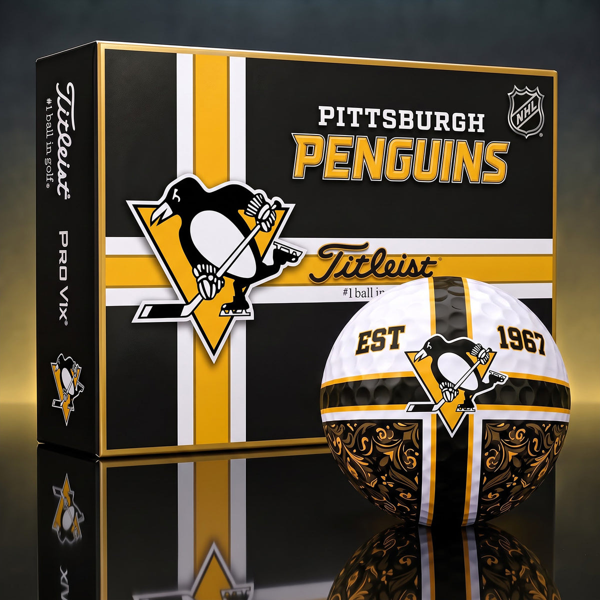 OFFICIAL TITLIEST X PREMIUM NHL PP 3D GOLF BALL IN THE SHAPE OF A CROSS FOR FAN EDITION