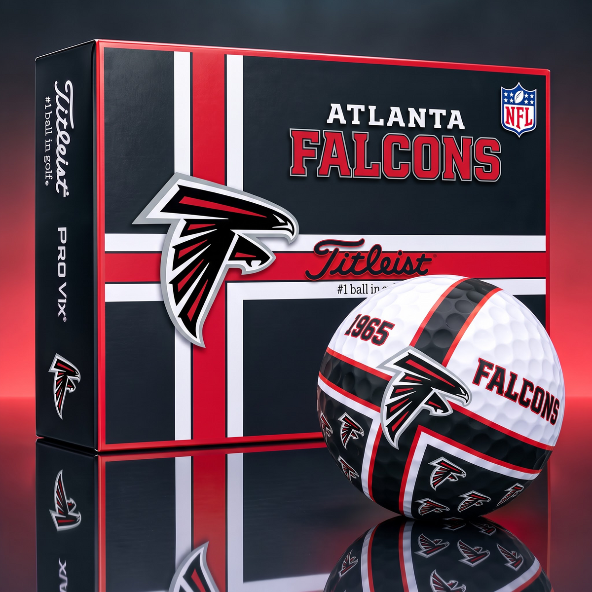 Official NFL x Titleist AF Bespoke 3D Cross V3 Golf Balls for Faithful Fans EDITION
