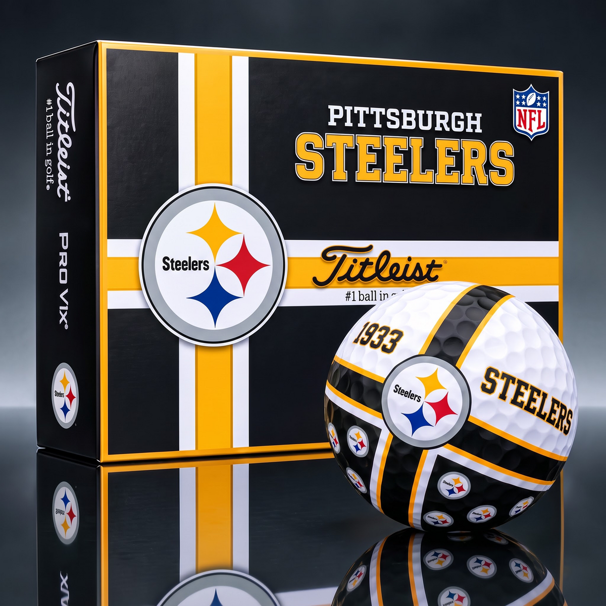 Official NFL x Titleist PS Bespoke 3D Cross V3 Golf Balls for Faithful Fans EDITION