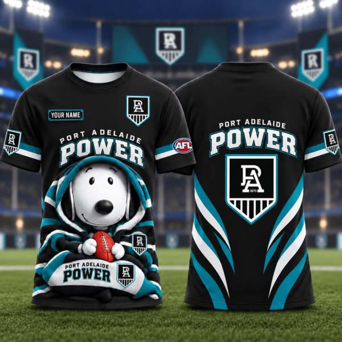 PREMIUM AFL X PA SNOPPY PERSONLIZED TSHIRT LIMITED EDITION
