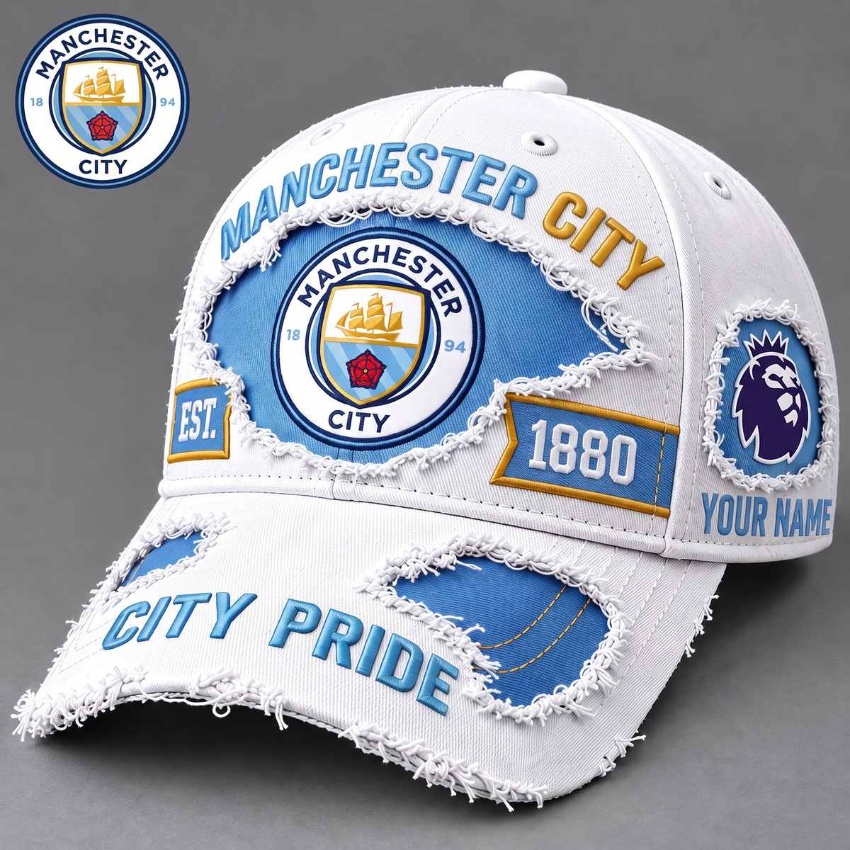 PREMIUM EPL X MC EXCLUSIVE PERSONALIZED CAP FOR GAME DAY