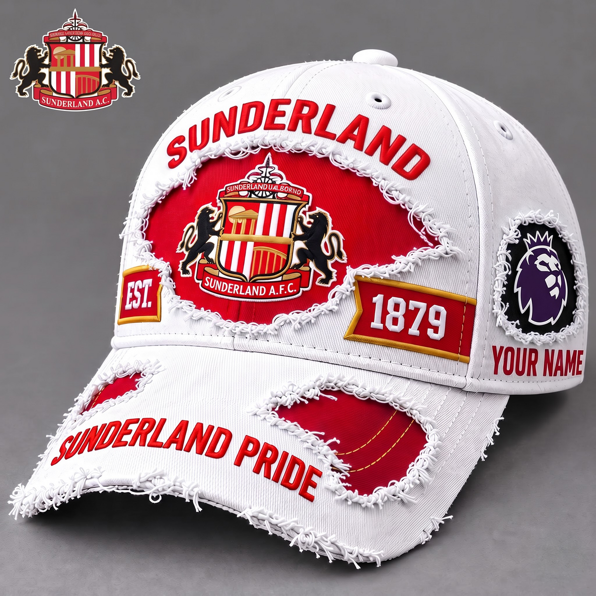 PREMIUM EPL X SUN EXCLUSIVE PERSONALIZED CAP FOR GAME DAY