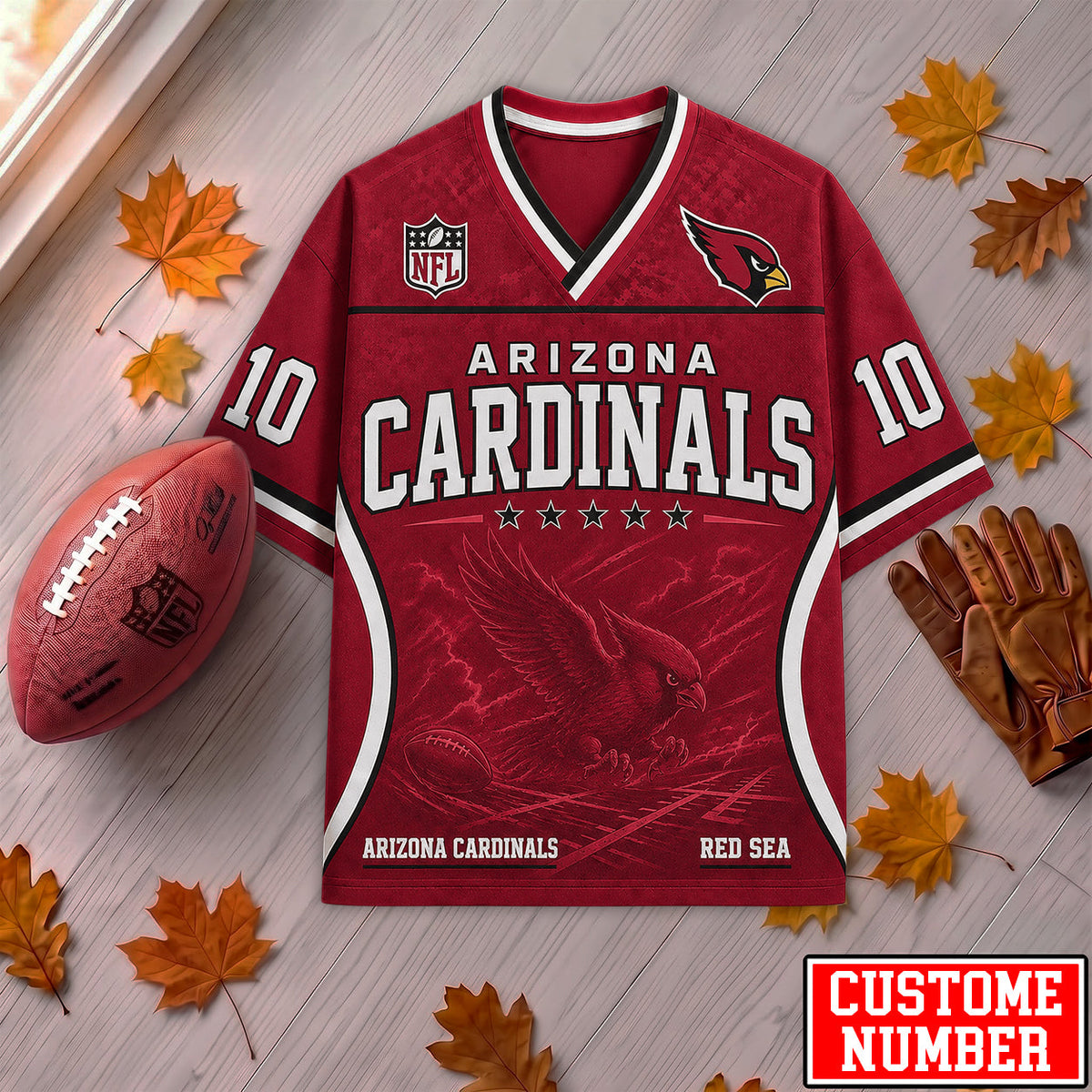 PREMIUM NFL X ARI EXCLUSIVE PERONALIZED Gridiron Legacy V-Neck SHIRT LIMITED EDITION