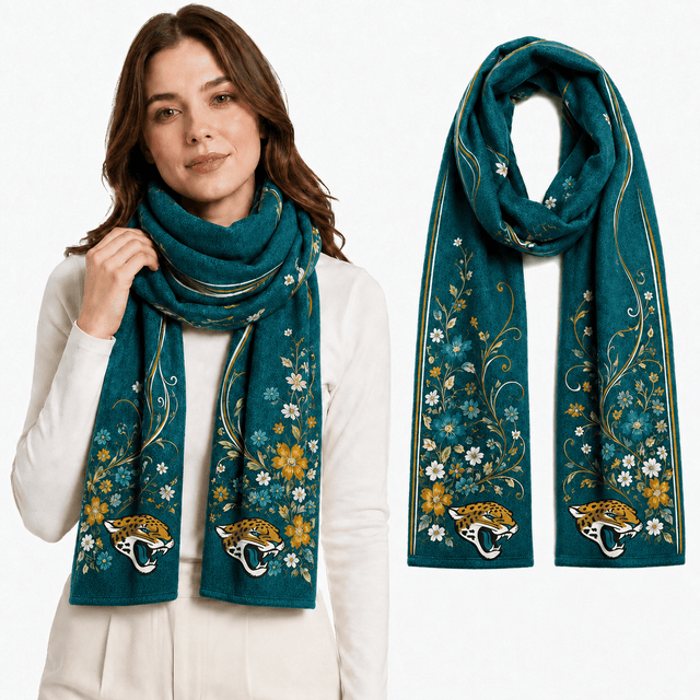 PREMIUM NFL X JJ EXCLUSIVE Floral Scarf Big Gift For Women Limited Edition