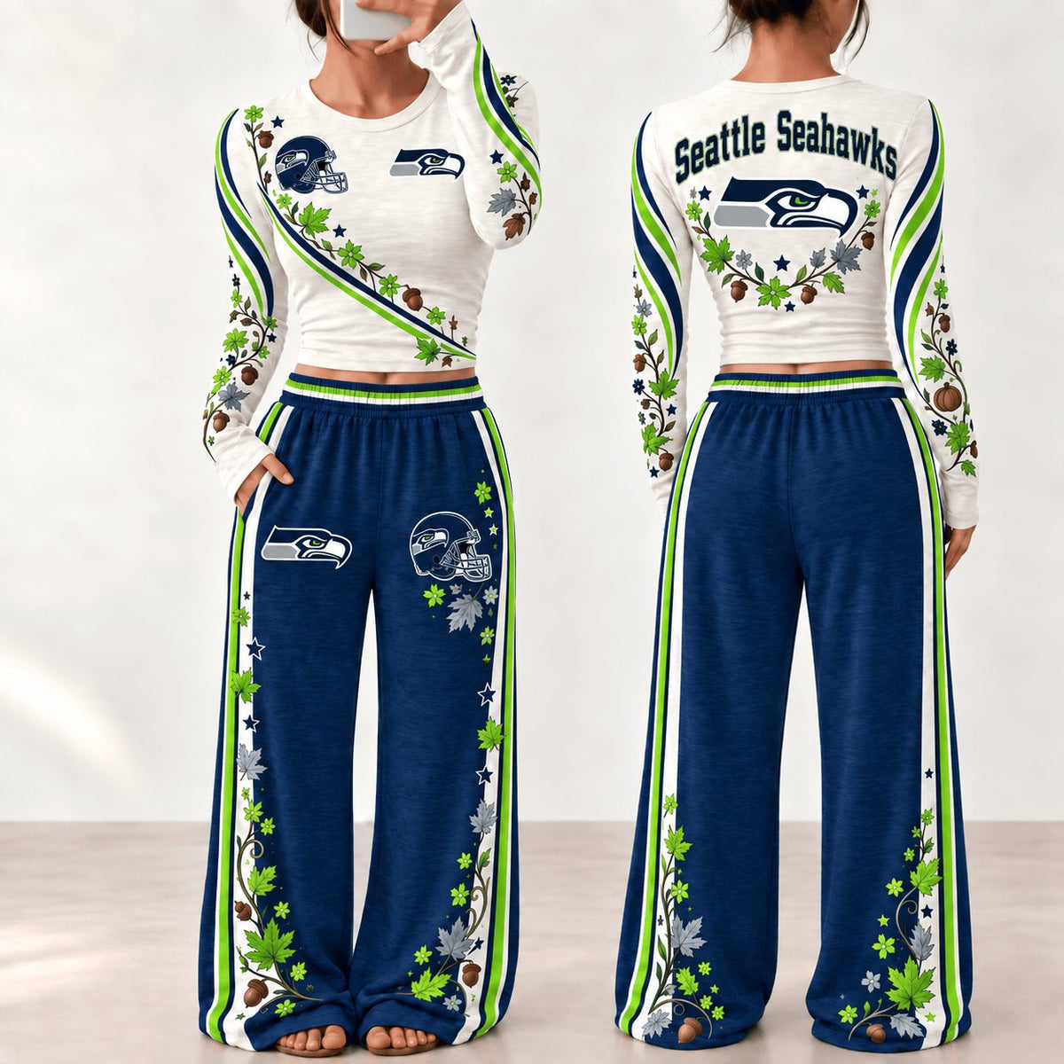 PREMIUM NFL X SEA EXCLUSIVE Woman Fall Season Lounge Set Limited Edition