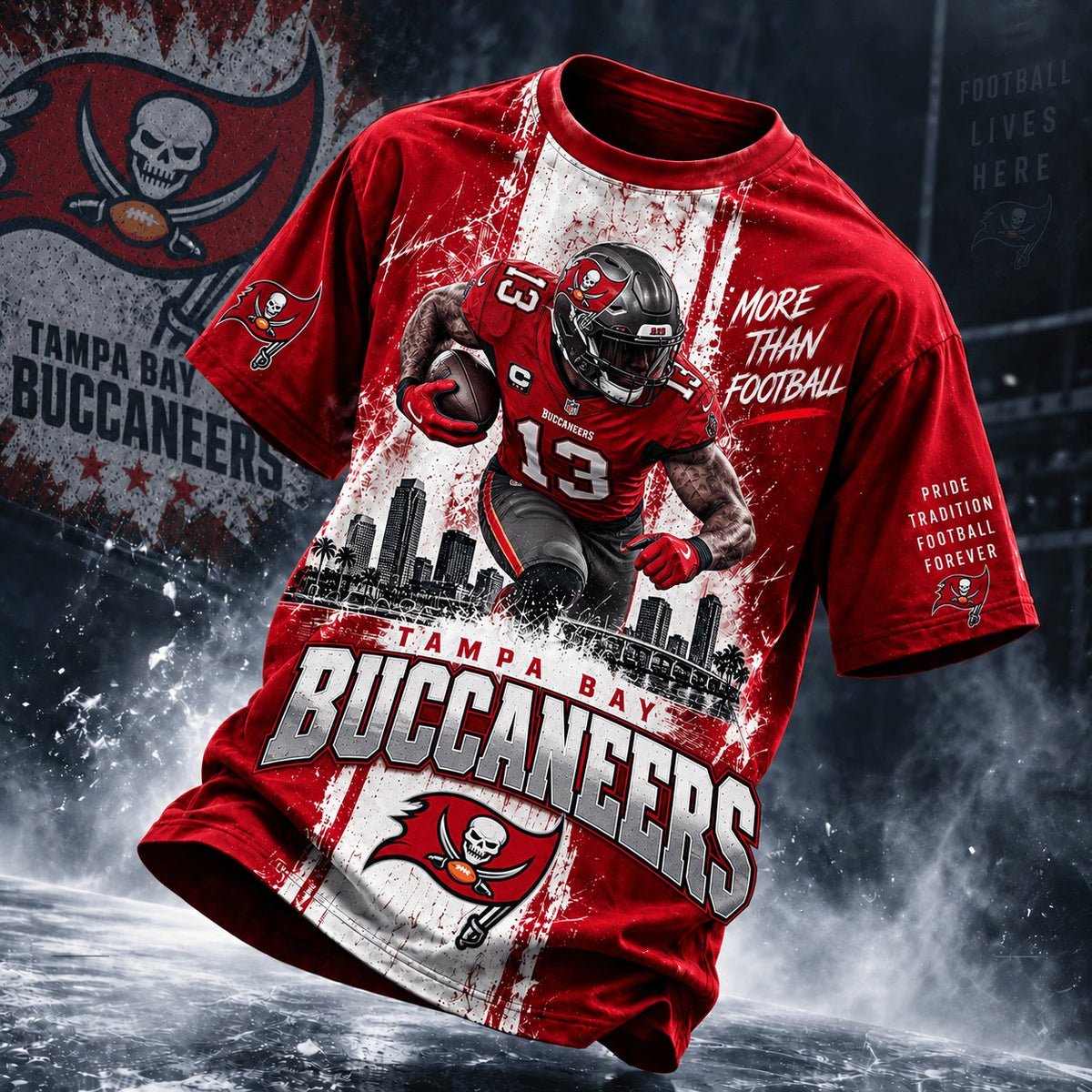PREMIUM NFL X TB EXCLUSIVE Ice Grit 3D Shirt For Fans Limited Edition
