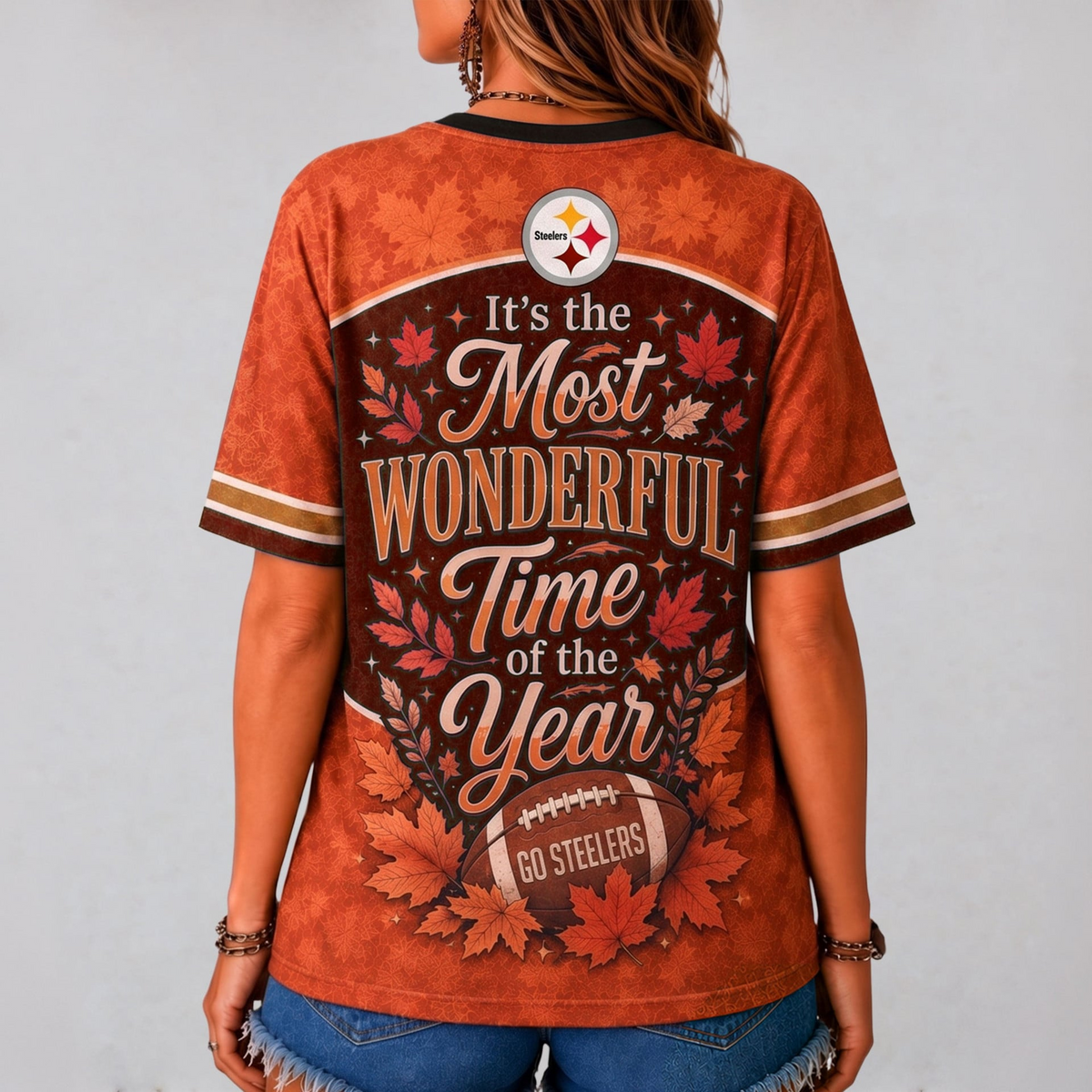 PS Premium NFL Fall Game Day V-Neck Shirt