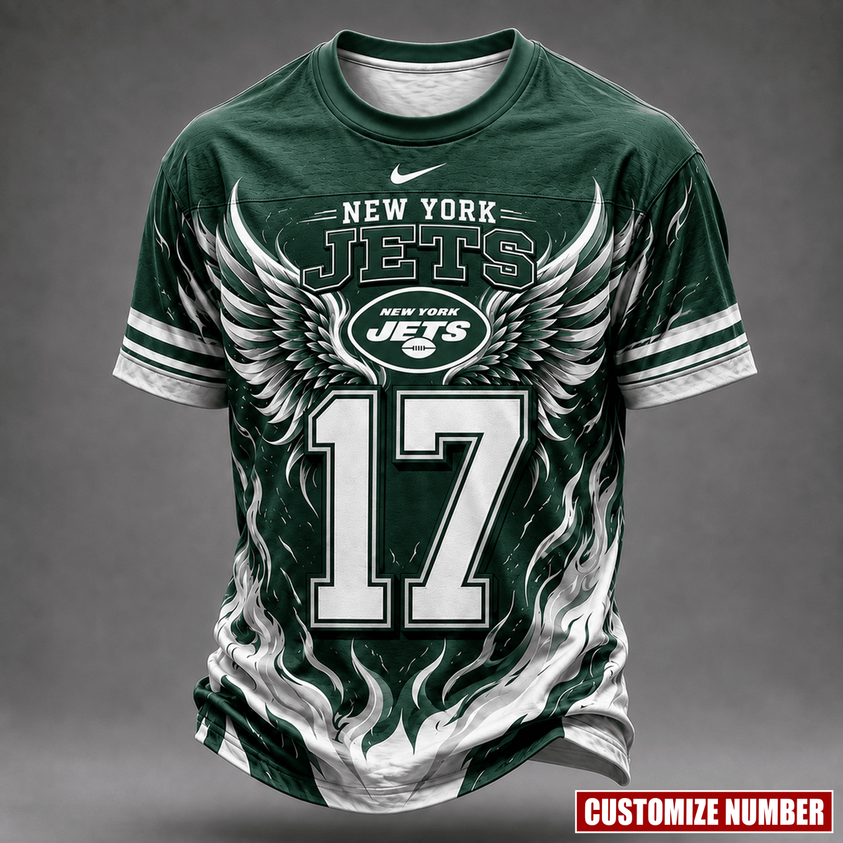 Premium NFL X NYJ EXCLUSIVE PERSONALIZED Wings of Fury T-Shirt LIMITED EDITION