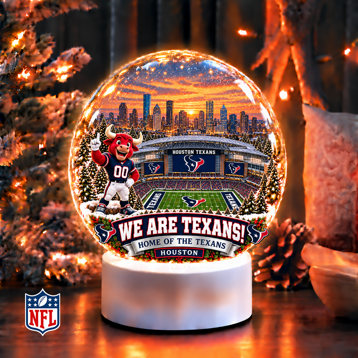 Premium NFL x HOU Snow Globe