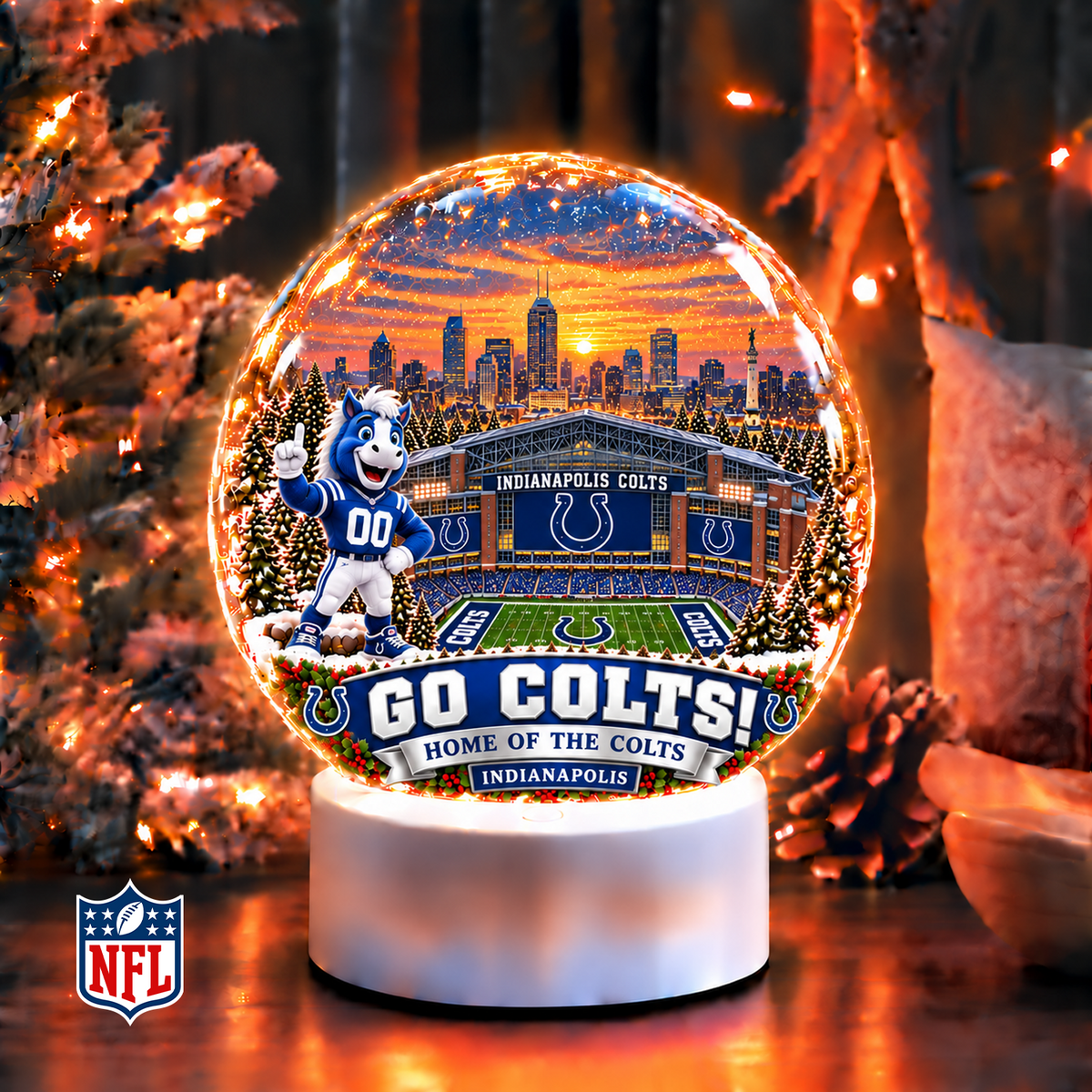 Premium NFL x IND Snow Globe