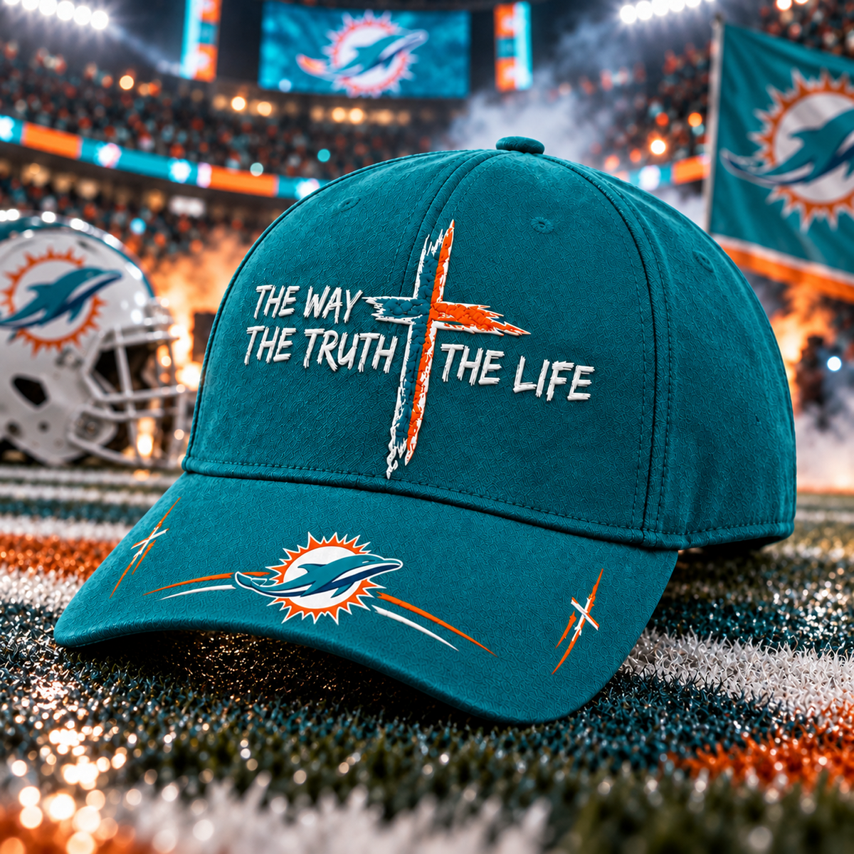 Premium NFL x MIA The Way The Truth The Life Cap