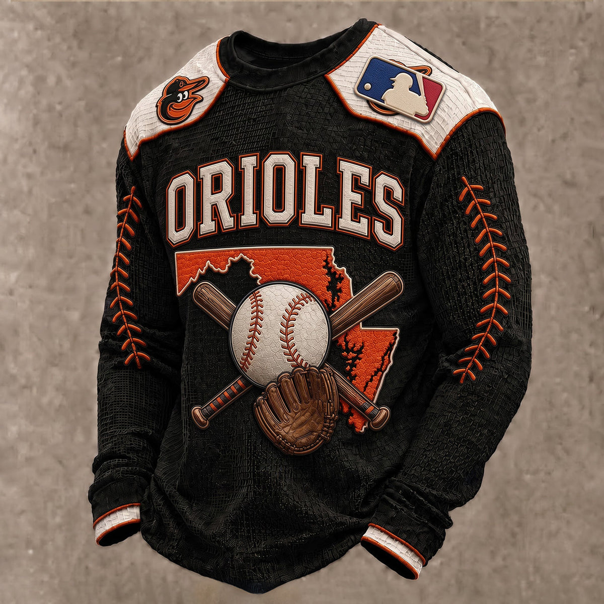 SIGNATURE MLB X BO EXCLUSIVE Heritage Waffle Long Sleeve Shirt Limited Edition