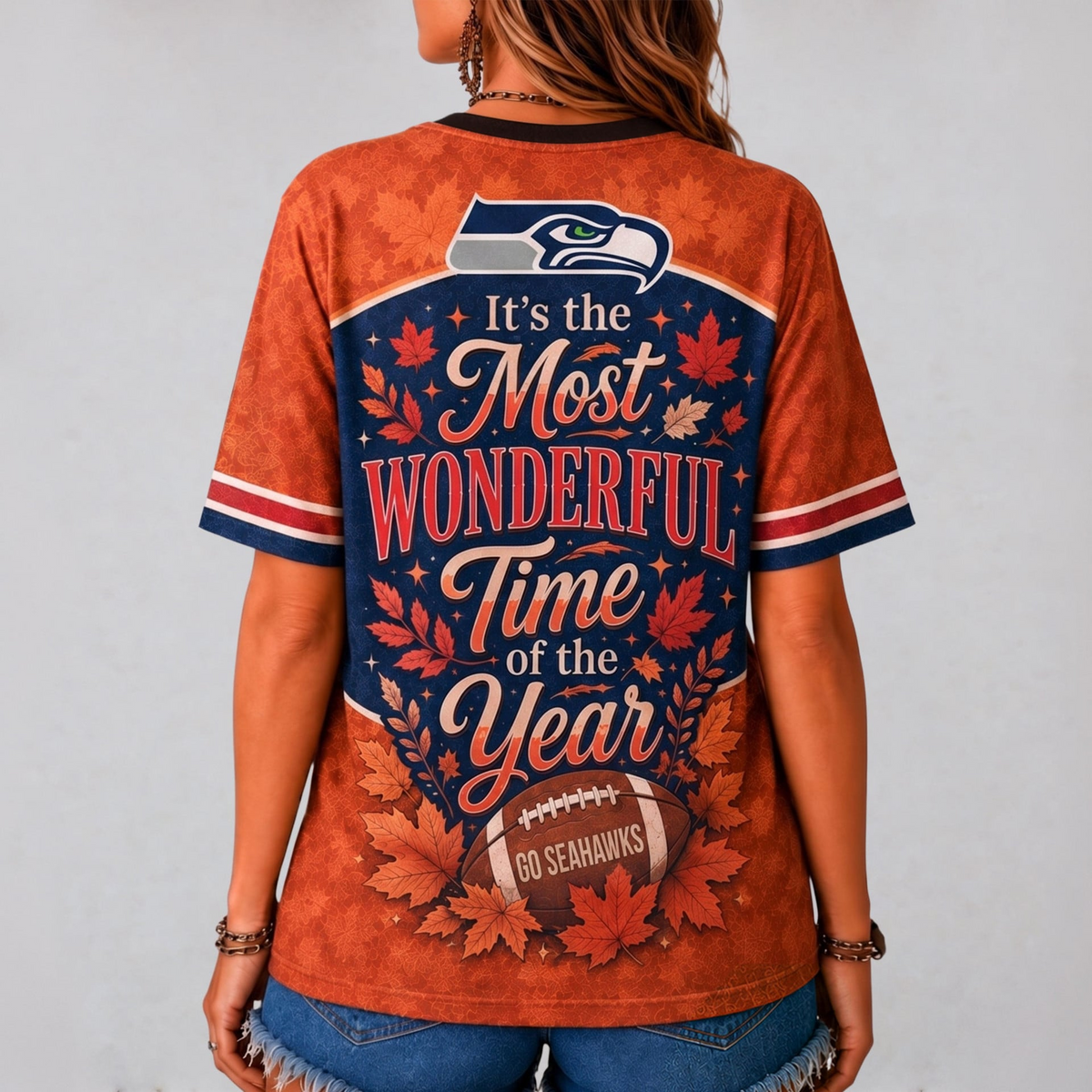 SS Premium NFL Fall Game Day V-Neck Shirt