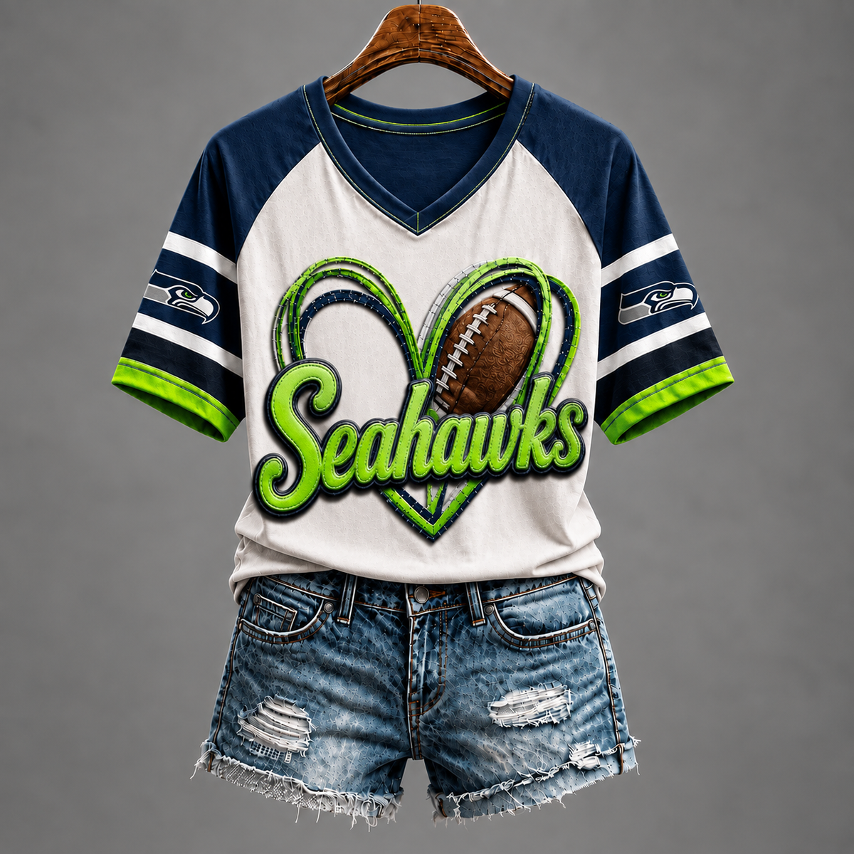 SS x Premium V-Neck Womenƒ??s Shirt
