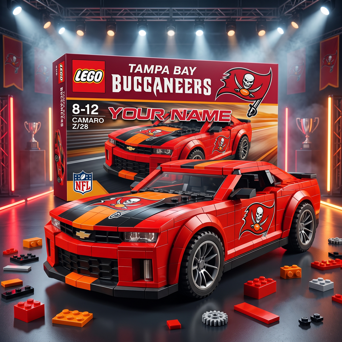 TB x NFL Football Team Camaro Z28 V2