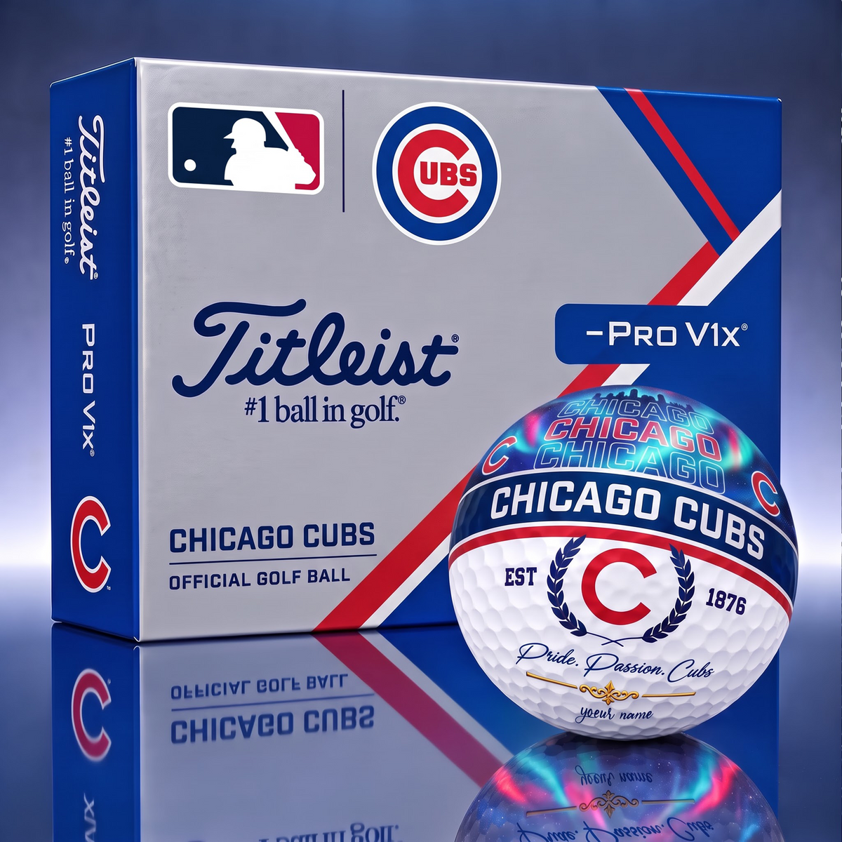 TITLIEST X SIGNATURE MLB CC EXCLUSIVE BESPOKE NAME GALAXY GOLF BALL V3 LIMITED EDITION