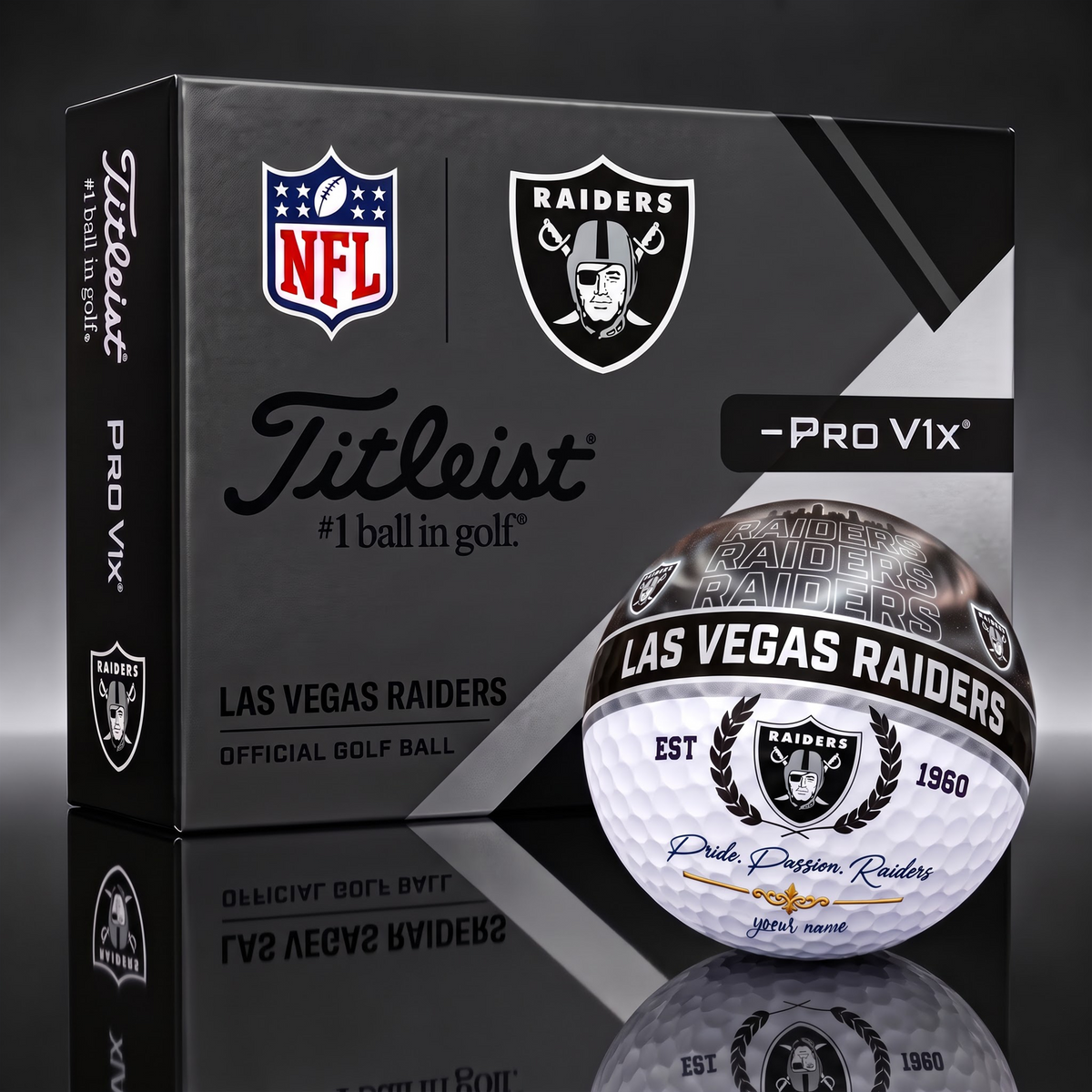 TITLIEST X SIGNATURE NFL LVR EXCLUSIVE BESPOKE NAME GALAXY GOLF BALL V3 LIMITED EDITION