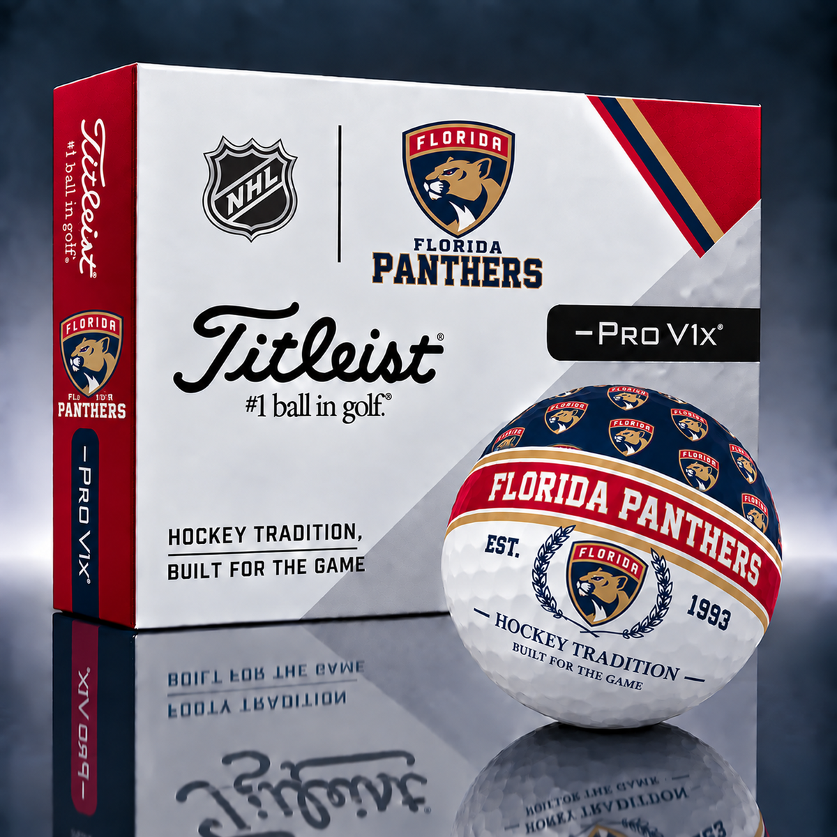 Titleist X Premium NHL x FLA PERSONALIZED GOLF BALL LIMITED EDITION V5