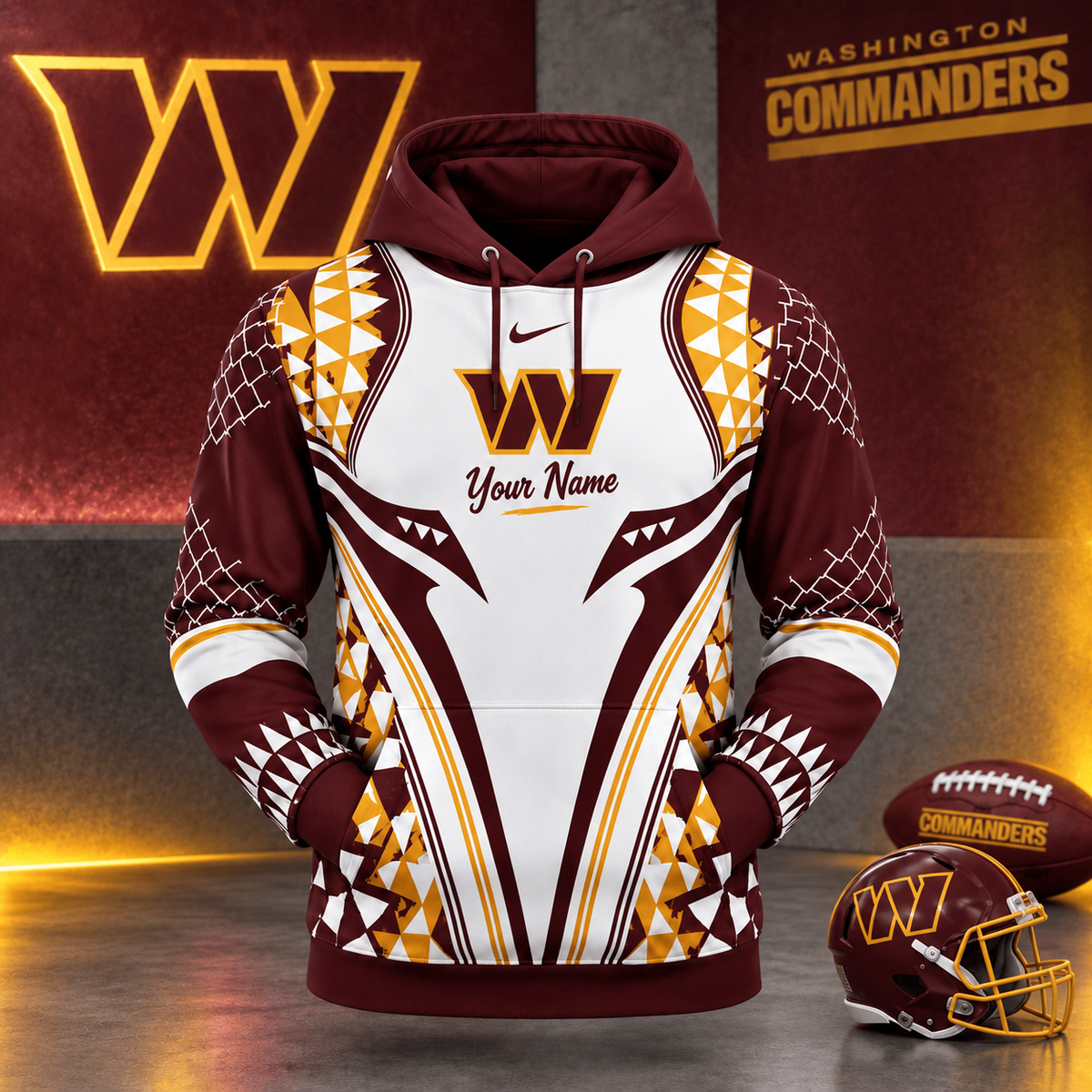 WC Premium NFL Football Graphic Hoodie