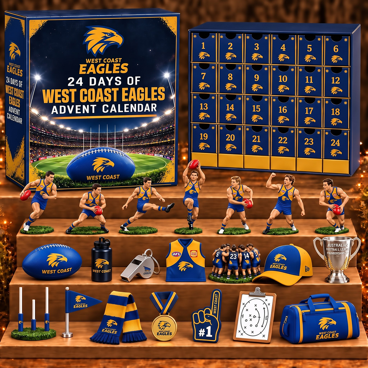 WCE x AFL Personalized 24 Days Of Super Rugby Advent Calendar Blink Box
