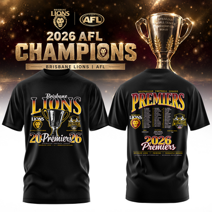 PREMIUM AFL X BL THANK FOR MEMORIES CHAMPIONSHIP TSHIRT LIMITED EDITION NDT VHM 2026