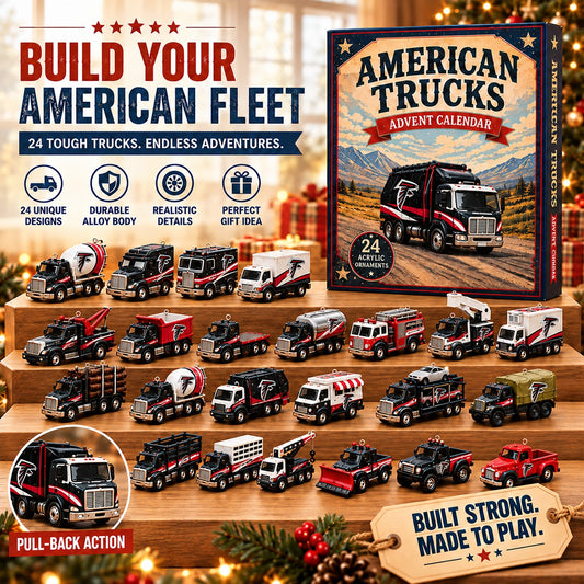 AF x NFL Personalized 24 Days Of American Trucks Advent Calendar Blink Box