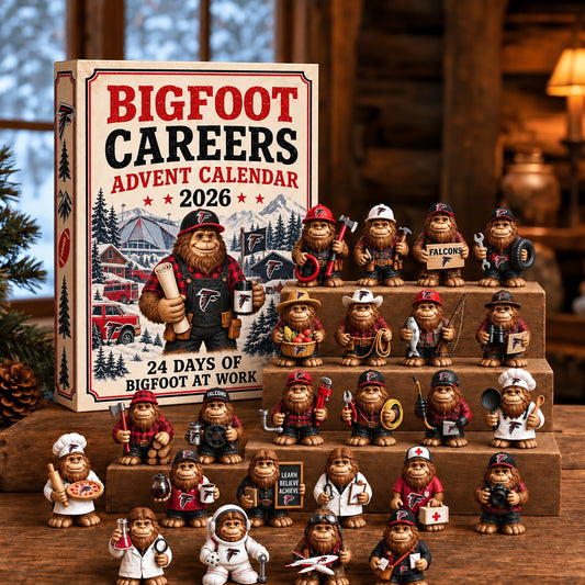 AF x NFL Personalized 24 Days Of Bigfoot Advent Calendar Blink Box