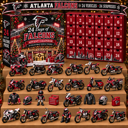 AF x NFL Personalized 24 Days Of Motorcycles Advent Calendar Blink Box