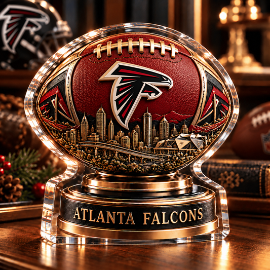 AF x NFL Personalized Name Acrylic Block Plaque Gift For Fan