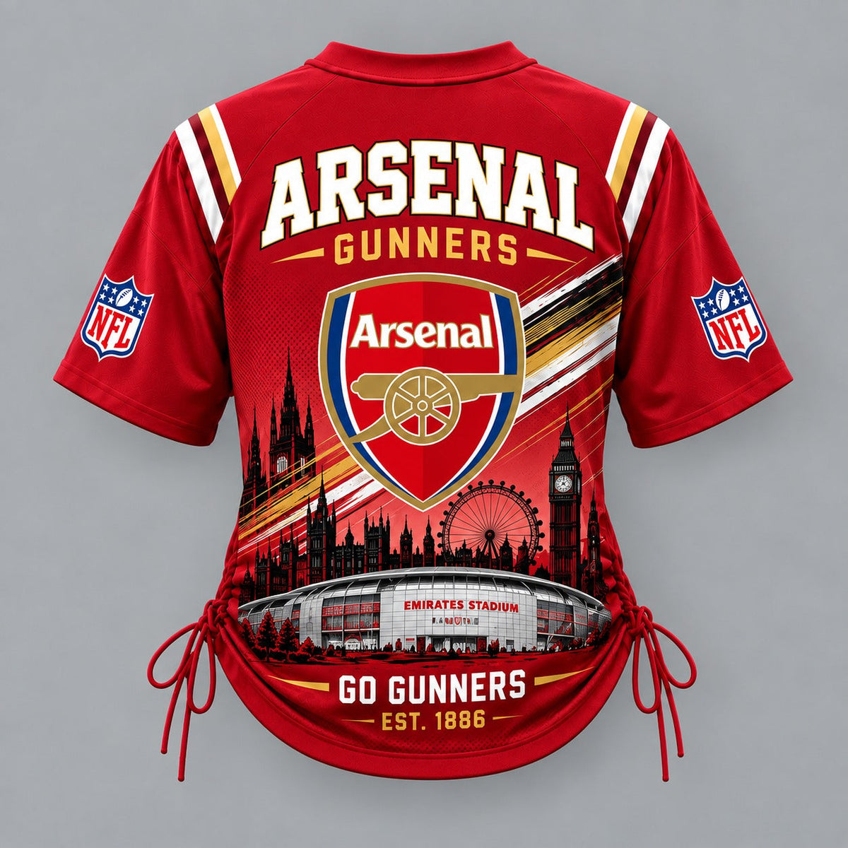 ARS Premium EPL Game Day Women Lace-Up Jersey Shirt