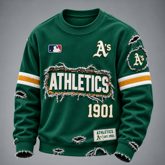ATH x MLB Distressed Premium SweatShirt