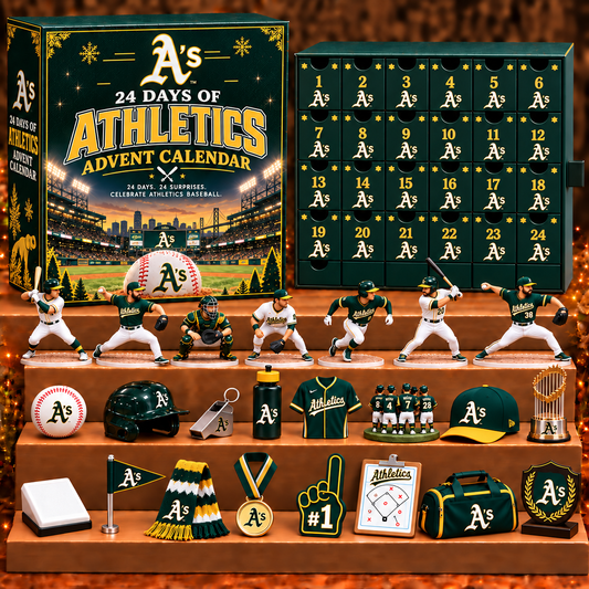 ATH x MLB Personalized 24 Days Of Baseball Advent Calendar Blink Box