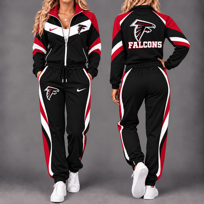 ATL x NFL Team Pride Waterproof Windbreaker Zip-Up Tracksuit Set