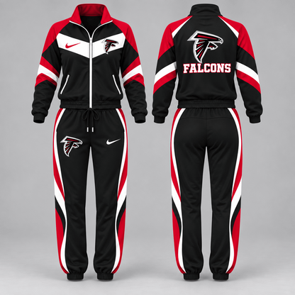 ATL x NFL Team Pride Waterproof Windbreaker Zip-Up Tracksuit Set