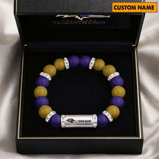 BAL x NFL Custom Name Handcrafted Lucky Energy Bracelet Gift For Fans
