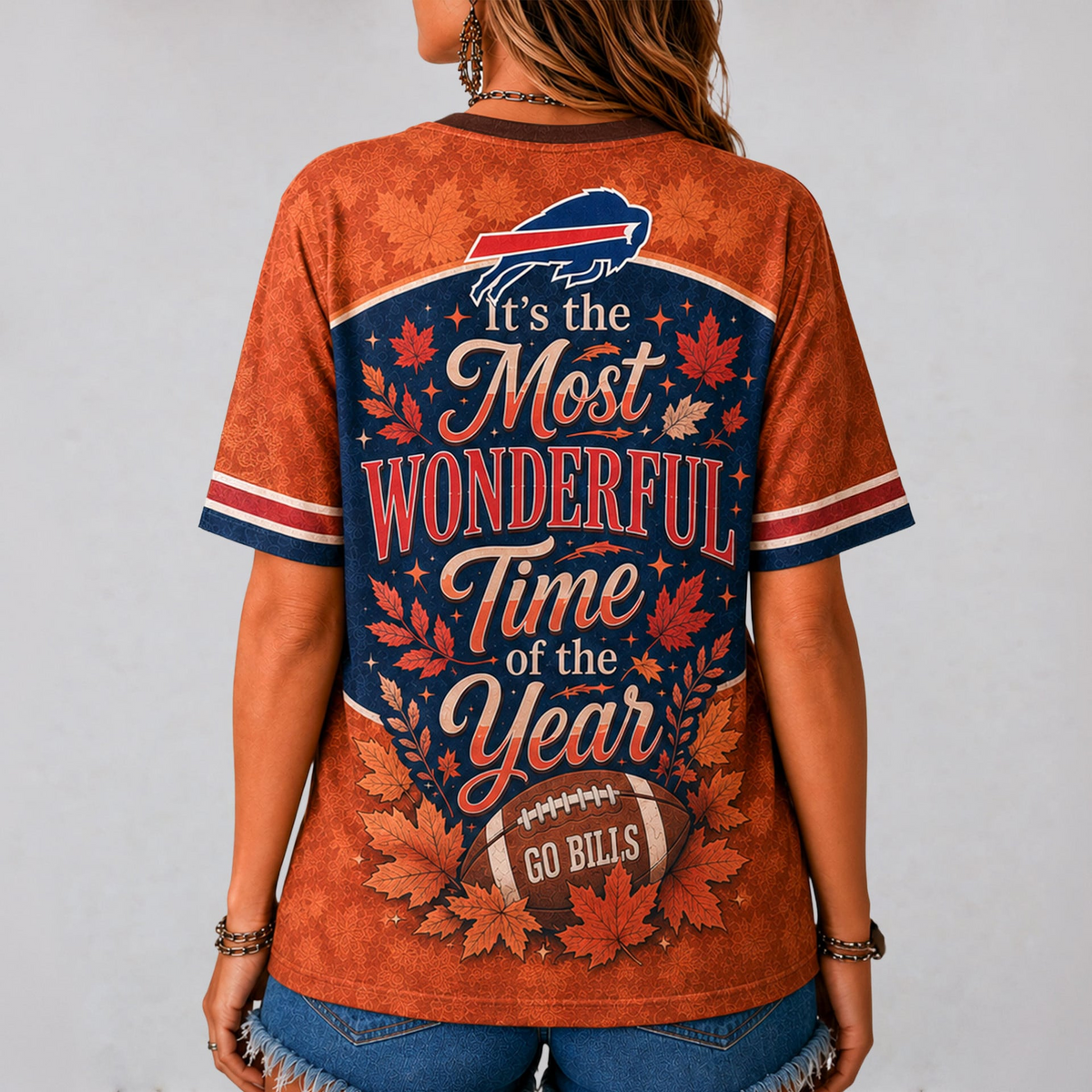 BB Premium NFL Fall Game Day V-Neck Shirt