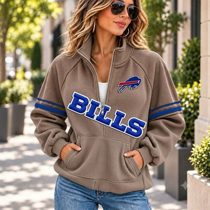 BB x NFL Corduroy Half-Zip Sweatshirt