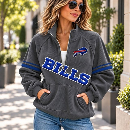 BB x NFL Corduroy Half-Zip Sweatshirt