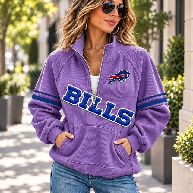 BB x NFL Corduroy Half-Zip Sweatshirt